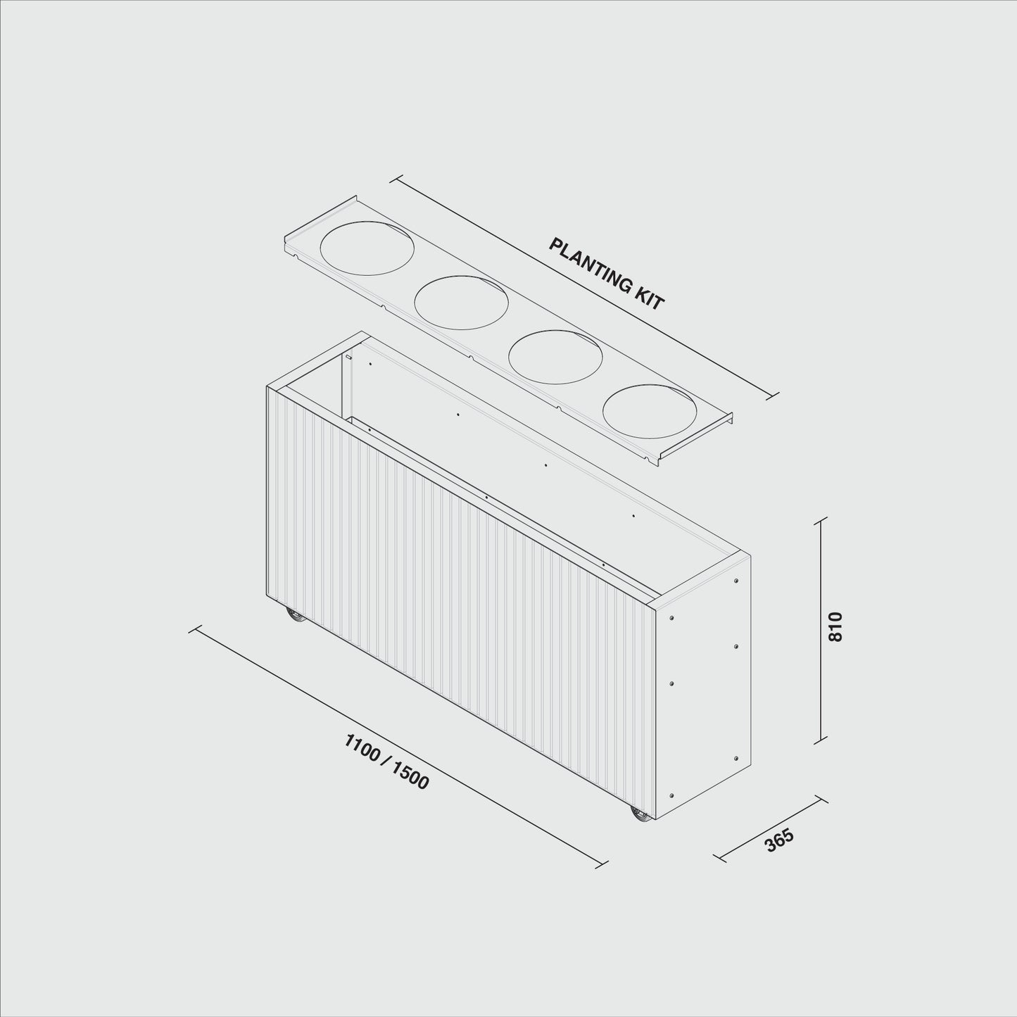 ALLO Clad Barrier Planter