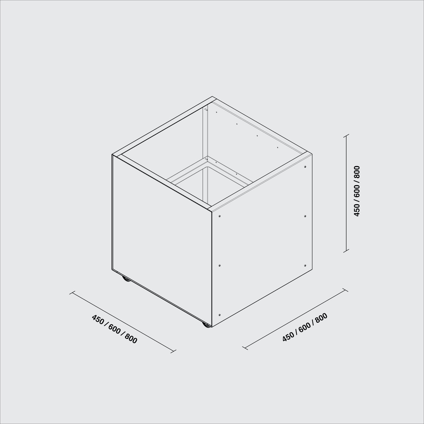 Corten Square Planters