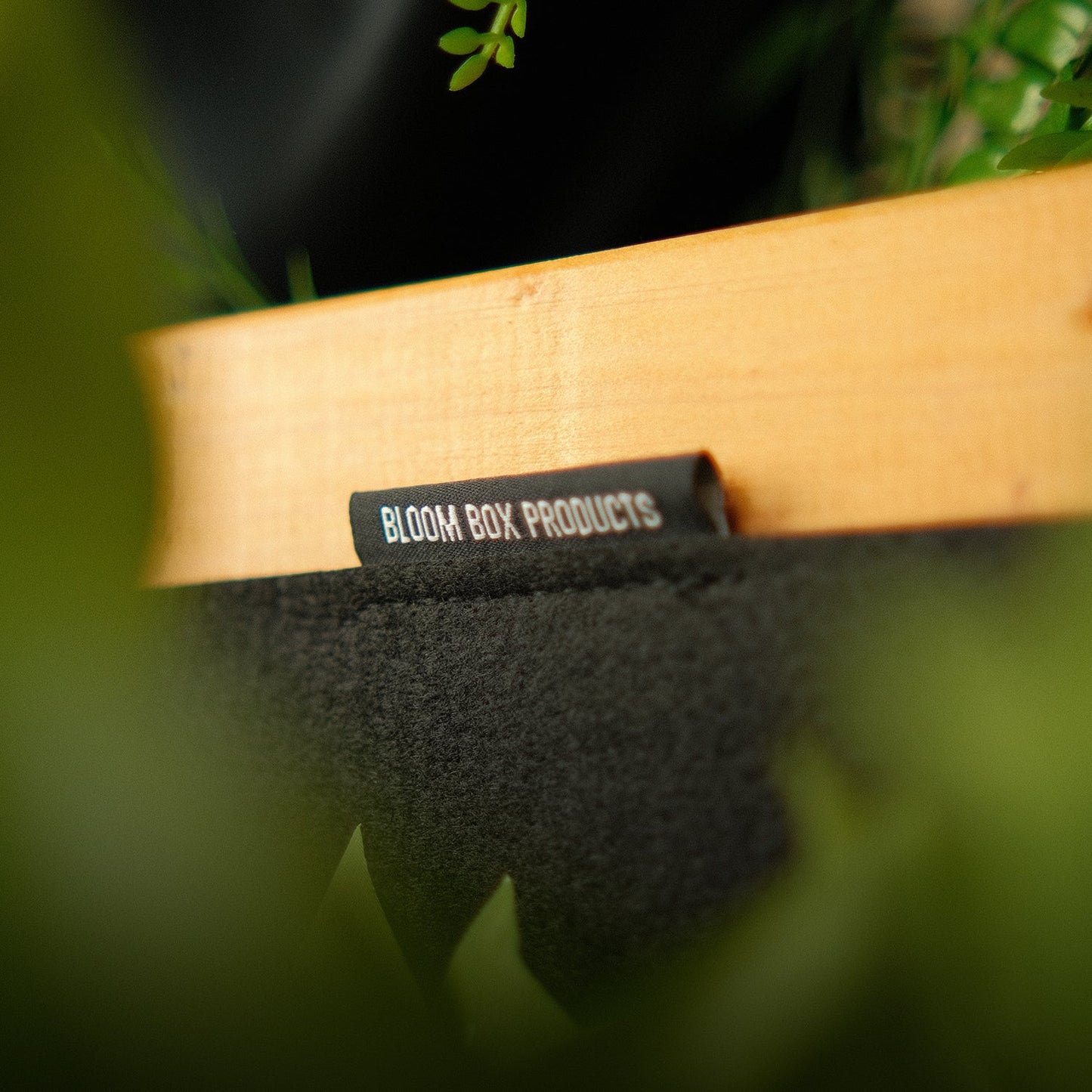 Detail of our non woven drainage liner. Don’t worry about what to line your planter box with, our planters are lined with a black non woven fibre drainage lining which means you can put soil directly in the box and get growing.