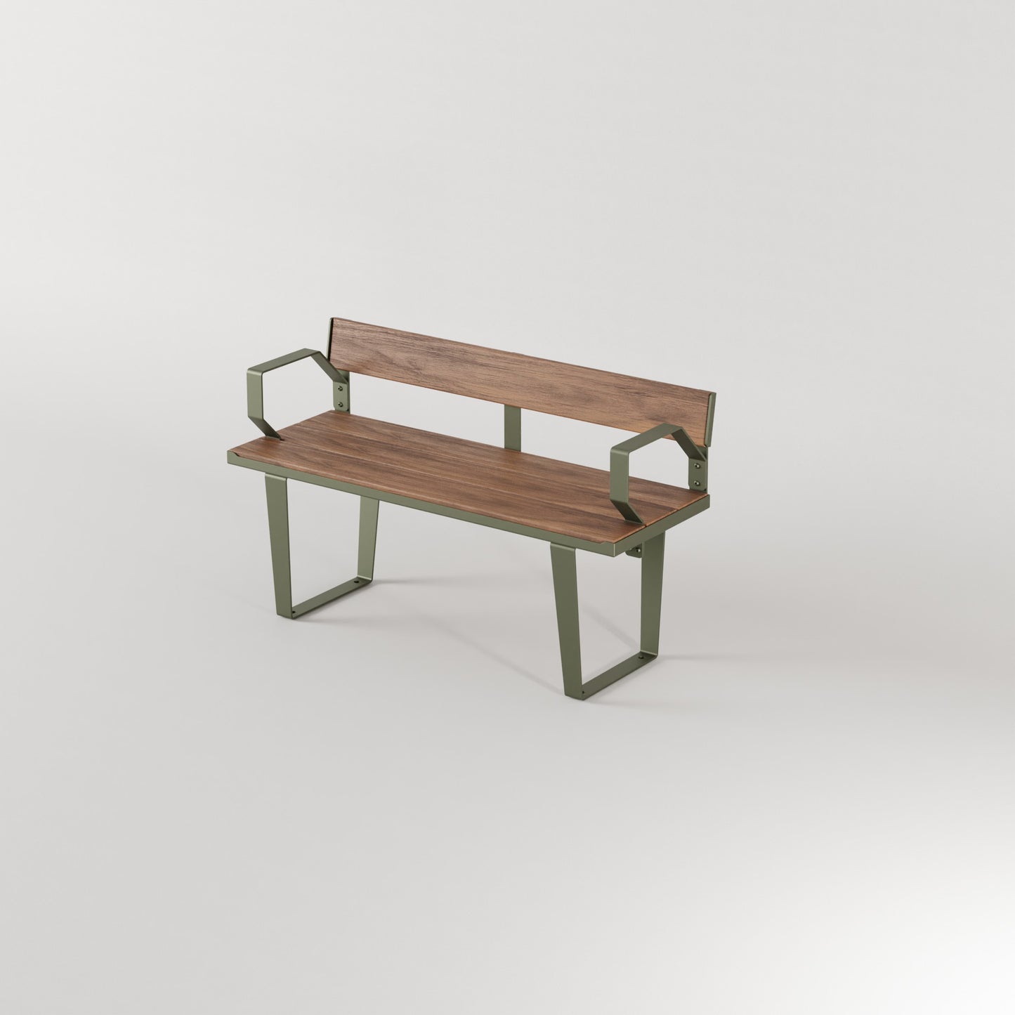 Frederick Bench Seat with Back and Arm Rest