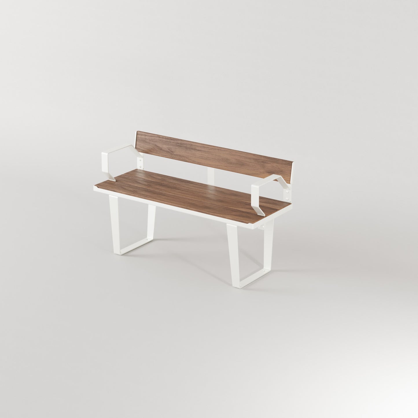 Frederick Bench Seat with Back and Arm Rest