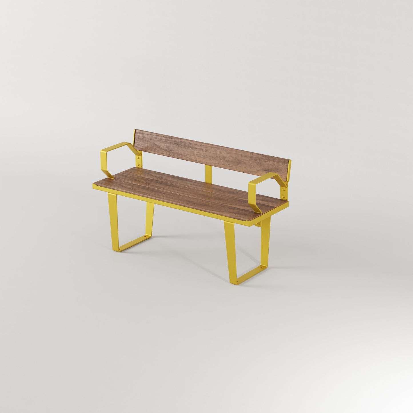 Frederick Bench Seat with Back and Arm Rest
