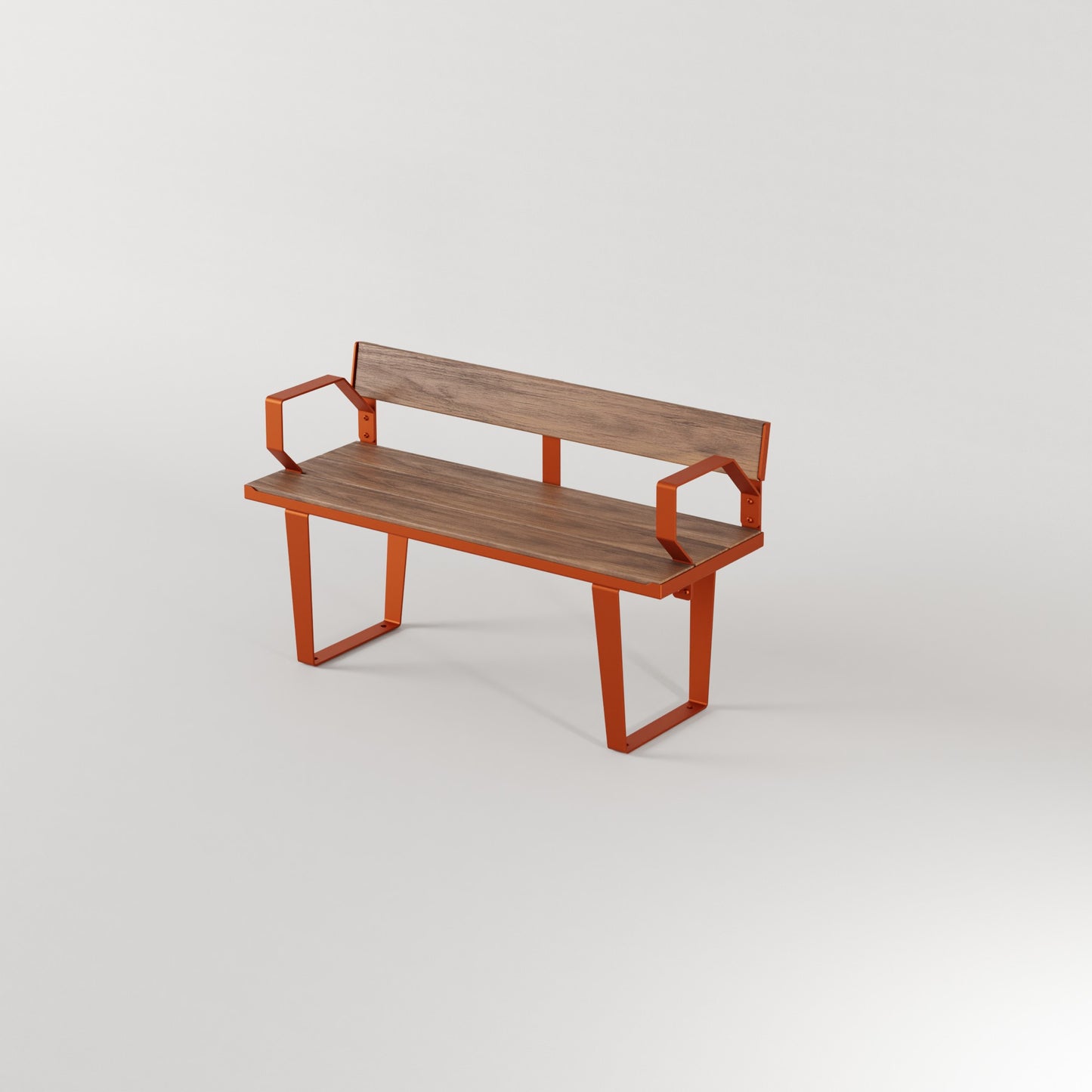 Frederick Bench Seat with Back and Arm Rest