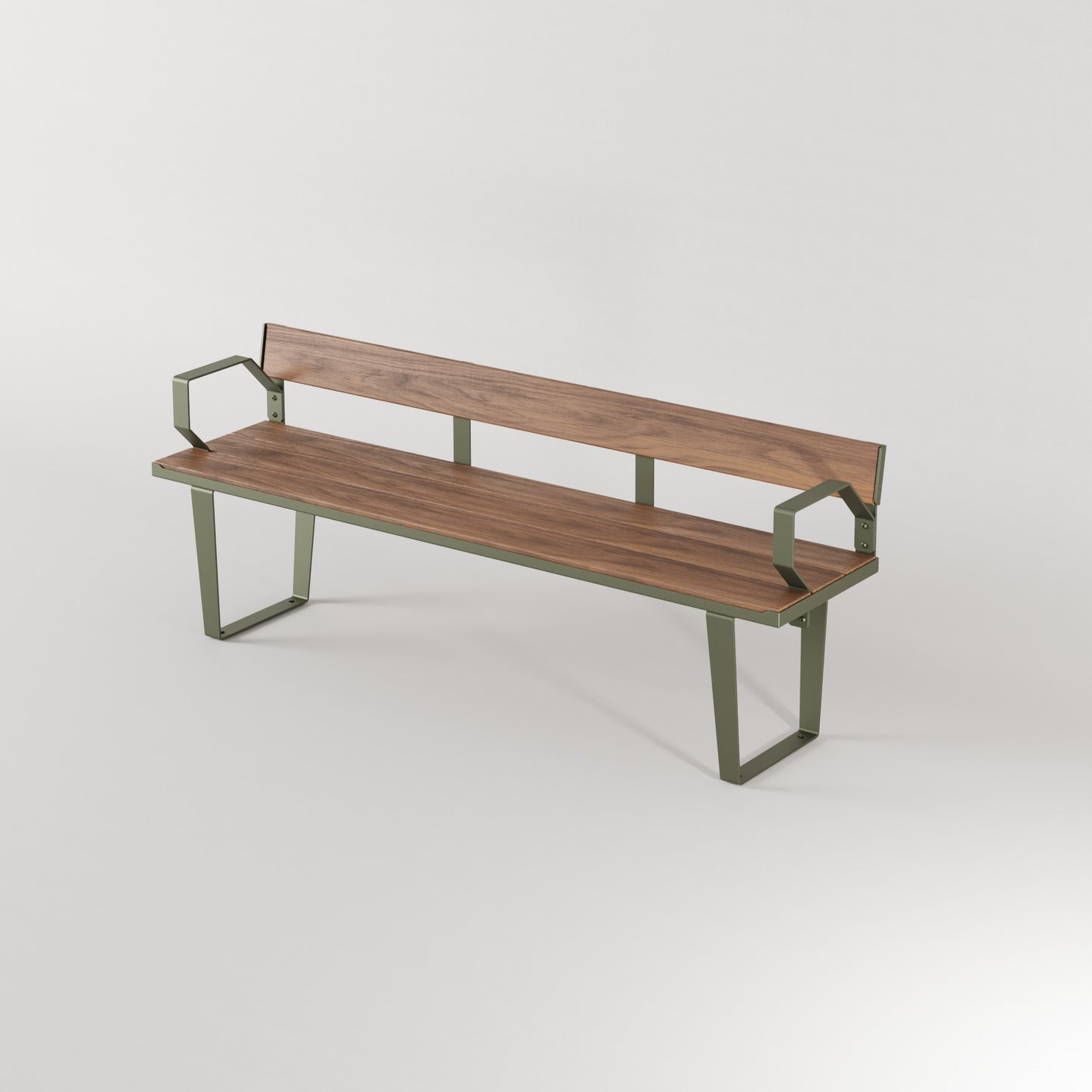 Frederick Bench Seat with Back and Arm Rest