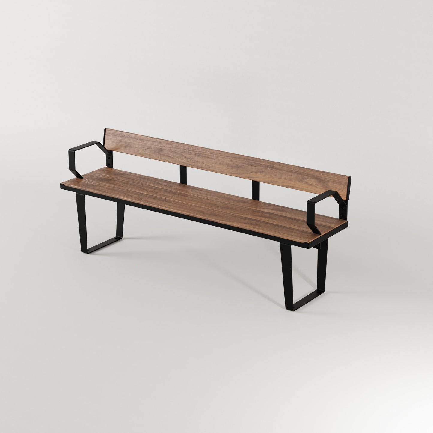 Frederick Bench Seat with Back and Arm Rest