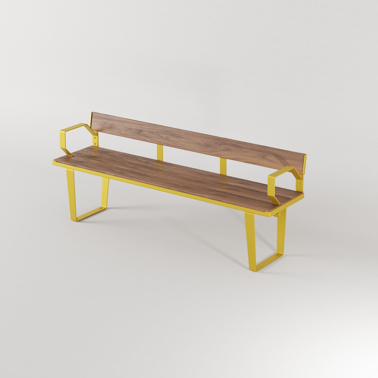 Frederick Bench Seat with Back and Arm Rest