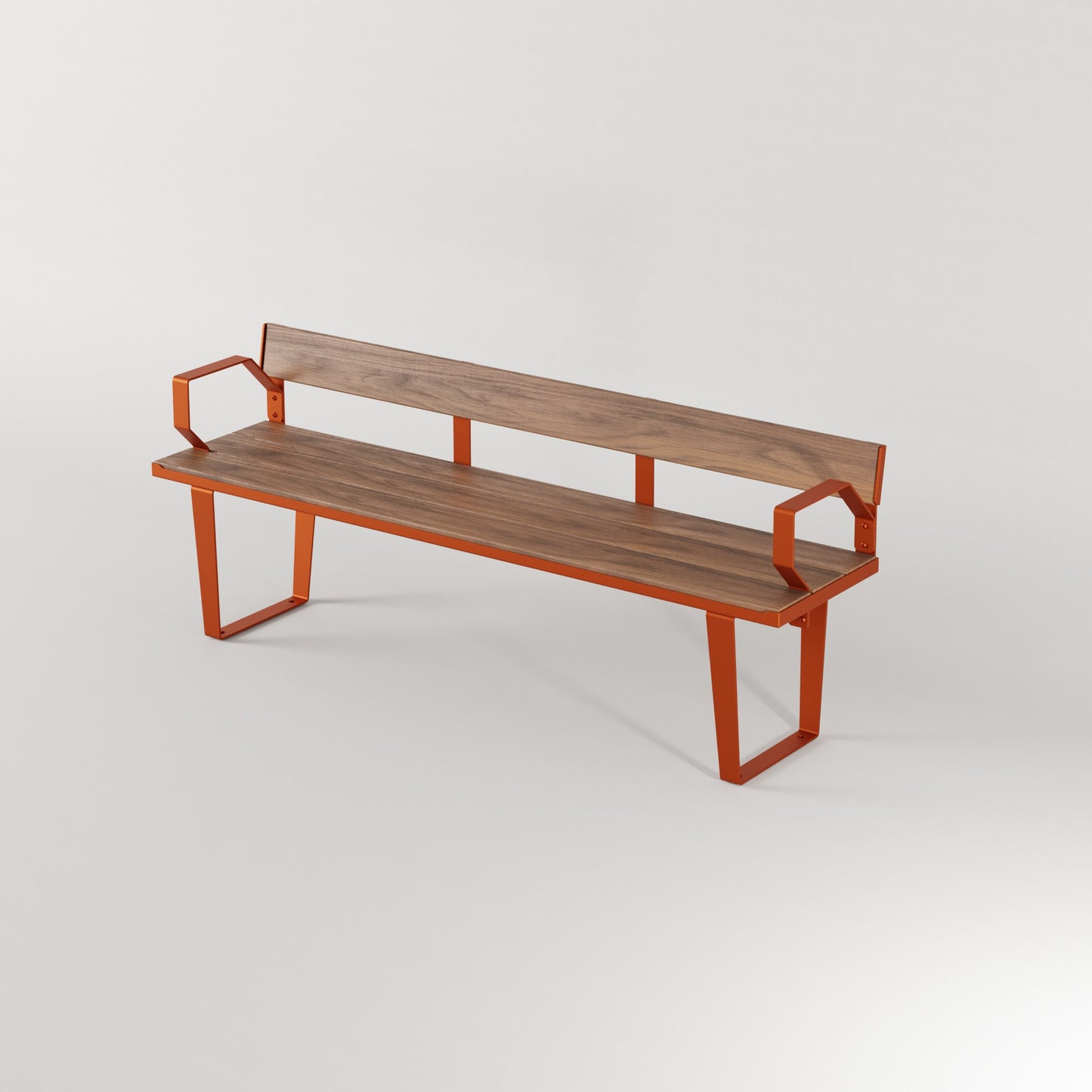 Frederick Bench Seat with Back and Arm Rest